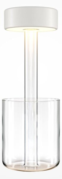 Maytoni Přenosná stolní stmívatelná LED lampa jejíž vzhled navrhla AI, 3W, v. 34,8 cm, 2200K-4000K, IP20 Barva: Černá/Čirá