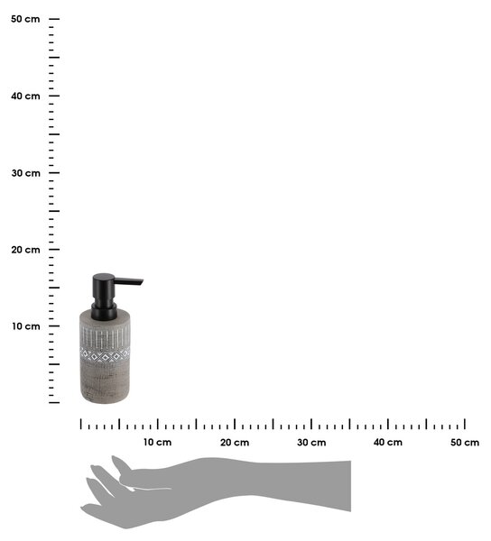 Dávkovač mýdla Klass, kombinace barev/s černými prvky, 160 ml
