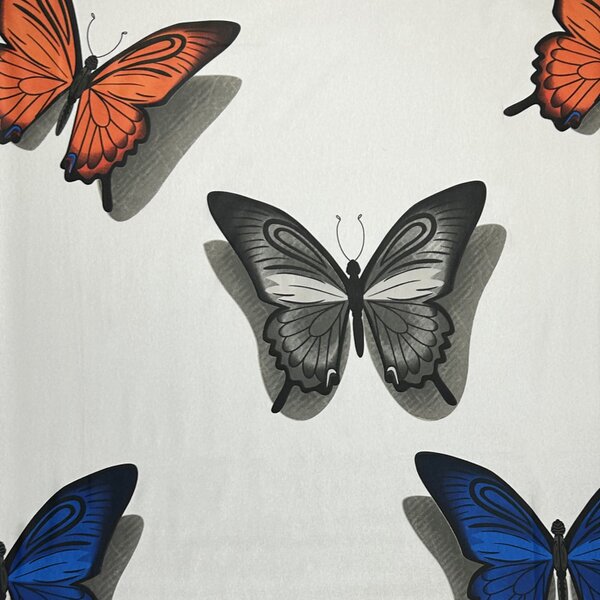 Ervi bavla š.240 cm - barevné motýly č.96065-1, metráž -