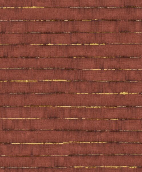 Vínovo-zlatá vliesová tapeta na zeď, pruhy, SPI503, Spirit of Nature, Khroma by Masureel
