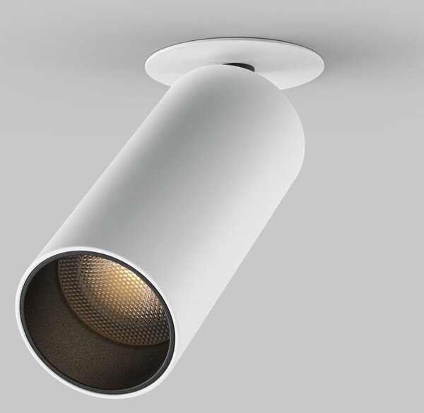 Maytoni Moderní zápustné stropní LED svítidlo FOCUS, 12W, v. 12,5 cm Barva: Bílá, Teplota světla: 4000K - denní bílá