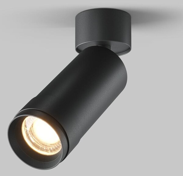 Maytoni Moderní stropní LED svítidlo FOCUS ZOOM, 12W, v. 16,4 cm Barva: Černá, Teplota světla: 4000K - denní bílá
