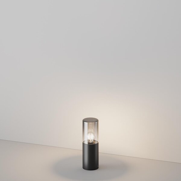 Maytoni Designové venkovní sloupkové svítidlo AMAS, 60W, v. 25 cm, 1xE27, IP54