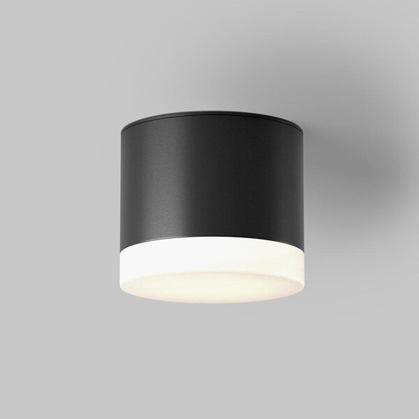 Maytoni Designové stropní svítidlo PAULINE, 15W, ⌀ 8,2 cm, 1xGX53, IP44 Barva: Černá