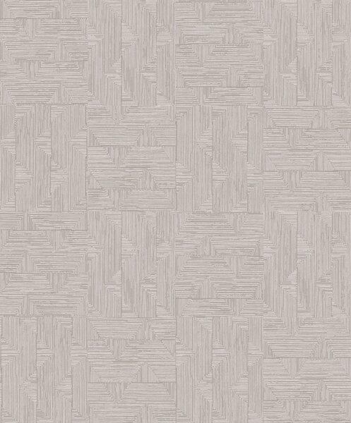 Šedo-béžová geometrická vliesová tapeta na zeď, SPI404, Spirit of Nature, Khroma by Masureel