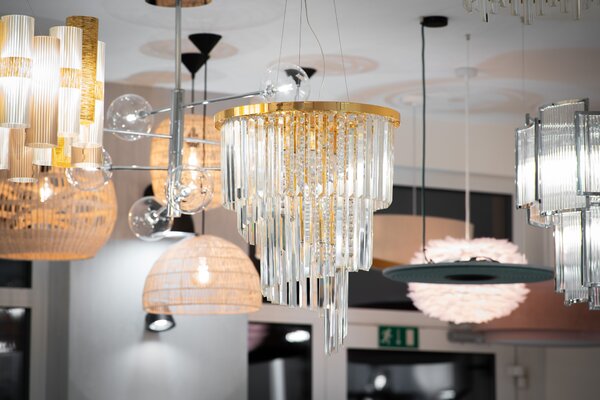 Ideal Lux Závěsné svítidlo CARLTON SP12, ø 50 cm Barva: Chrom