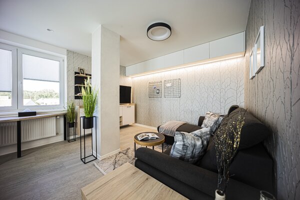 Led2 Stropní LED svítidlo BELLA ø 60 cm, černá Stmívání, řízení: 3000K/4000K DALI/PUSH