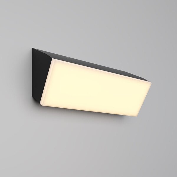 Maytoni Venkovní nástěnné LED svítidlo BRICK, 10W, d. 30 cm, CRI80, IP54