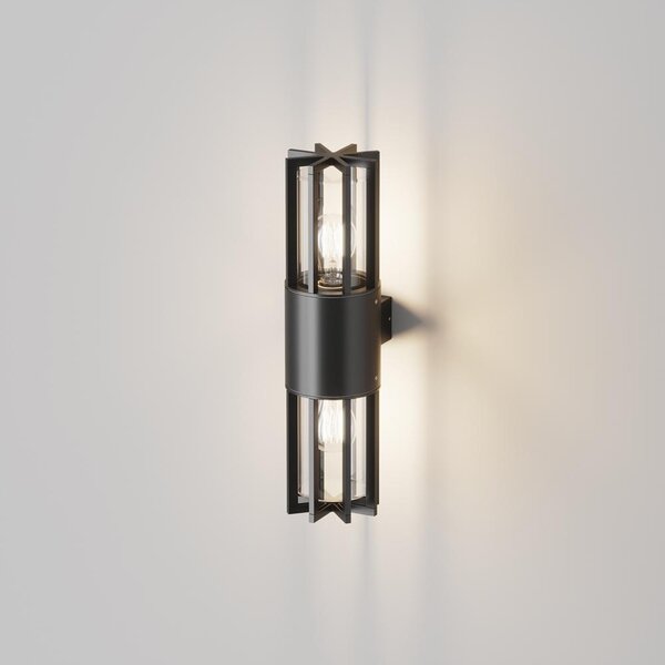 Maytoni Venkovní nástěnné svítidlo BARREL, 2xE27, v. 46 cm, IP54