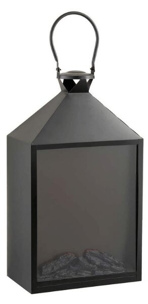 LED dekorace lucerna COZY WARM 55x30 cm, černá