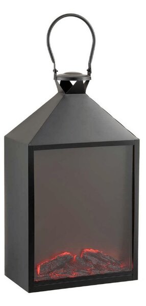 LED dekorace lucerna COZY WARM 55x30 cm, černá
