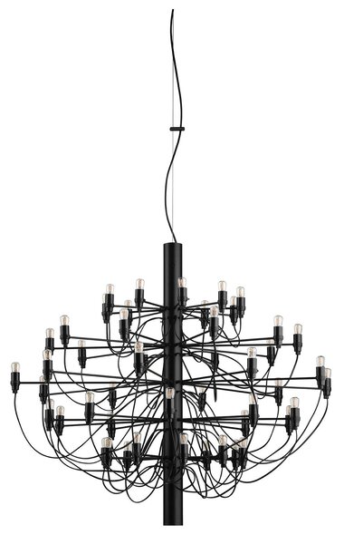 Flos A1502031 2097-50, luxusní matně černý lustr, 50x15W E14 čirá, prům. 100cm, výška 88cm