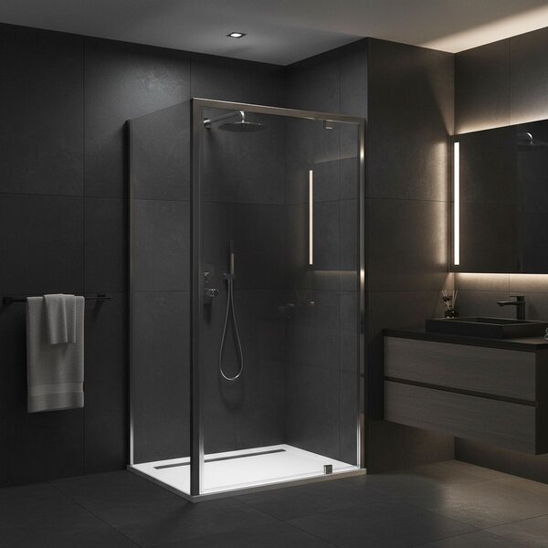 Sprchový kout Rea Primo Swing 80x70 Chrome
