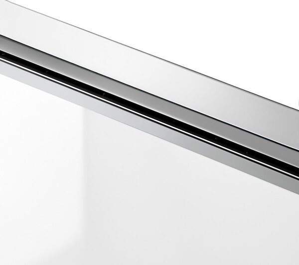 Jednokřídlé posuvné sprchové dveře REA PRIMO SLIDE 130 cm pro instalaci do niky, chrom/transparent - bez vaničky