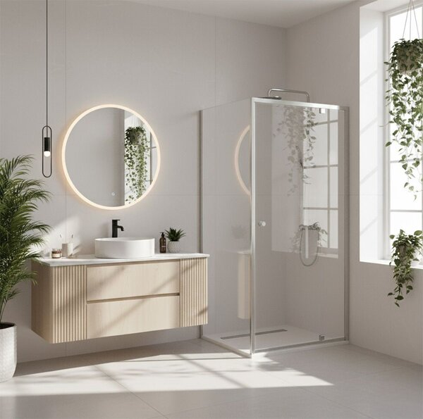 Sprchový kout Rea Primo Swing 80x70 Chrome