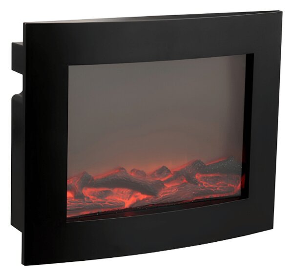 LED dekorace moderní krb COZY WARM 40x50 cm, černý