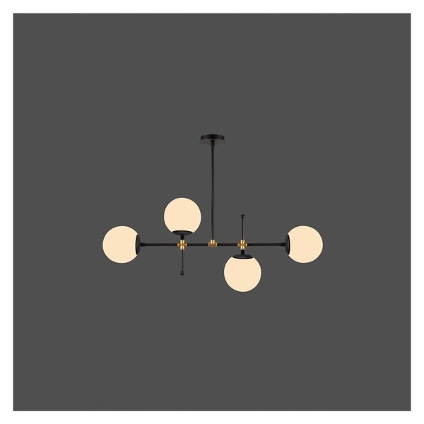 Černé závěsné svítidlo Squid Lighting Kruva, výška 57 cm