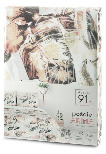 POVLEČENÍ Z MIKROVLÁKNÁ ARINA 160X200 CM, 2 KS 70X80 CM LISTY