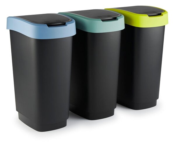 Odpadkový koš z recyklovaného plastu 50 l Twist - Rotho