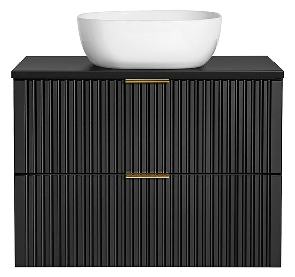 Koupelnová skříňka pod umyvadlo ADEL BLACK 80 cm