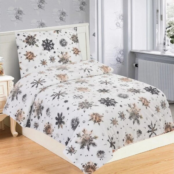 Povlečení mikroflanel NORD FLAKE 140x200 + 70x90 cm