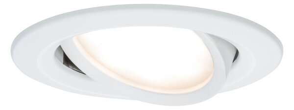 Paulmann 93448 LED Coin Nova round, kulatá bodovka v bílé úpravě, 1x6W LED 2700K, prům.8,4cm