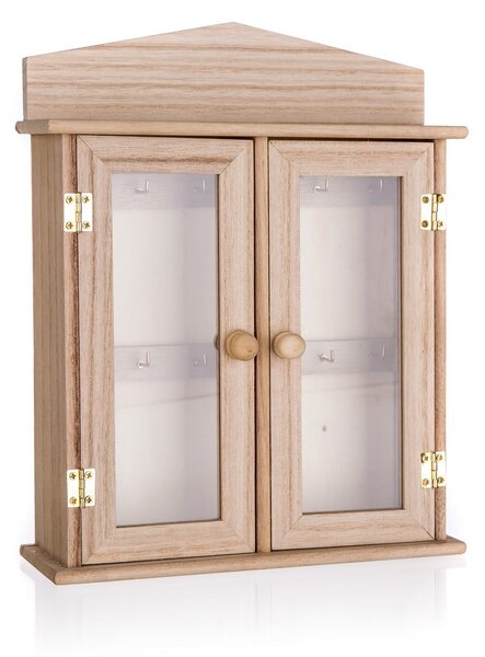 Dřevěná skříňka na klíče, 22 x 27 cm