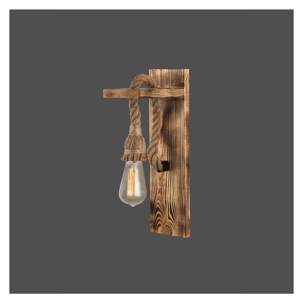 Nástěnné svítidlo v přírodní barvě Woody – Squid Lighting