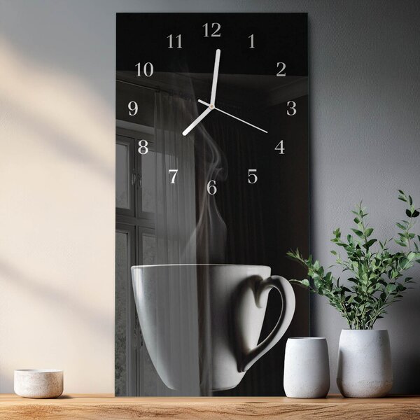 Skleněné hodiny vertikální Pohár zsppb-30x60-00058958