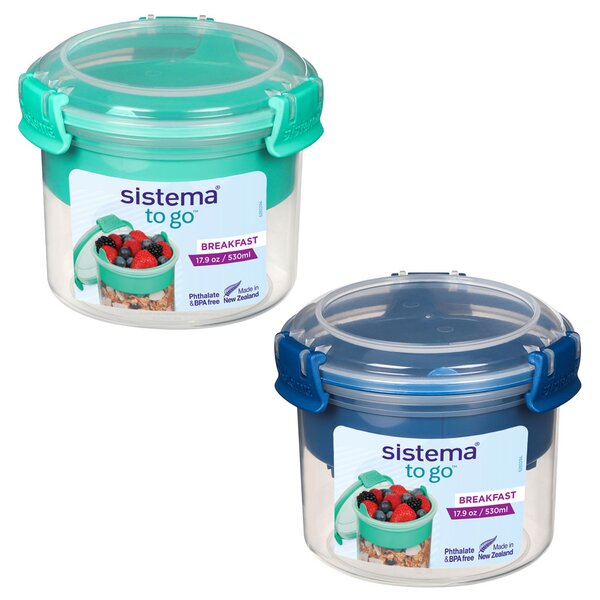 Sistema Kelímek na snídani To Go 530 ml Barva: ocean blue