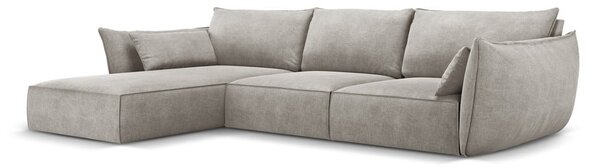 Světle šedá rohová pohovka (levý roh) Vanda – Mazzini Sofas