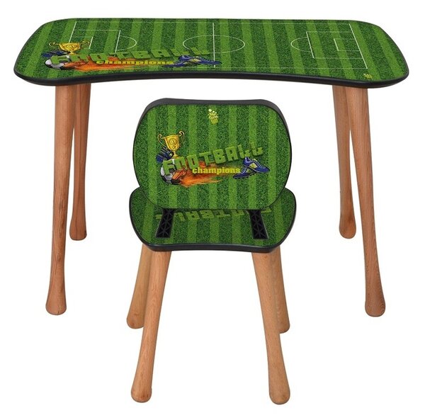 Dětský stolek s židličkou Fotbal, 90 x 52 x 60 cm