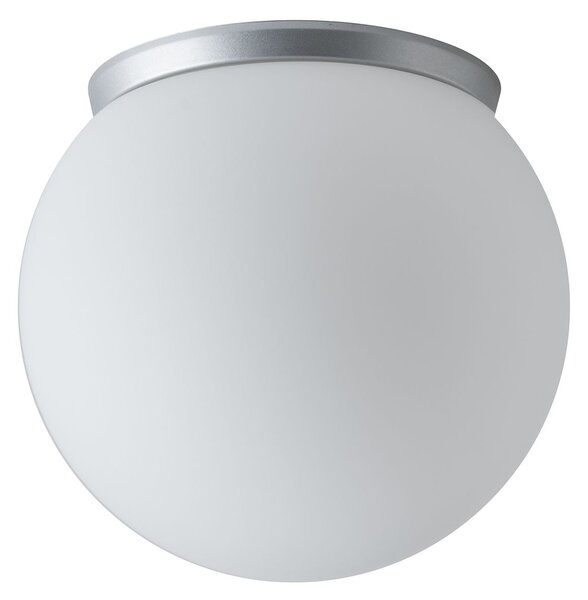 Osmont STY44980 Styx 1, kulaté svítidlo z triplexového skla se stříbrnou základnou, 1x25W E27, prům. 20cm, IP65