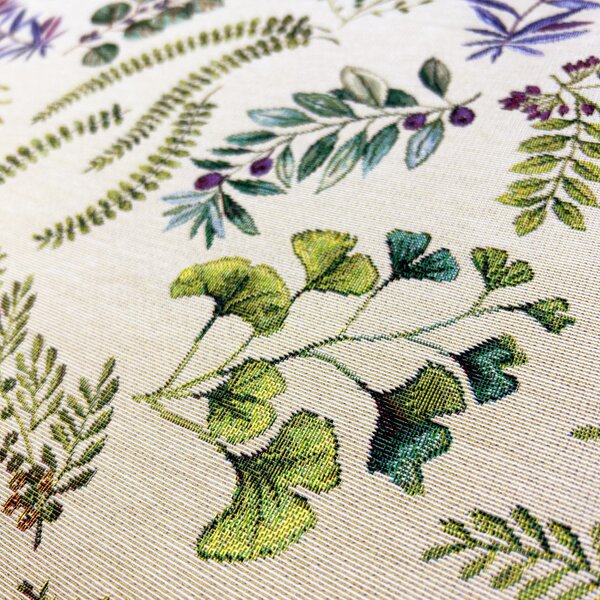 Dekorační/potahová gobelínová látka šířka - 280cm - Green Leaves