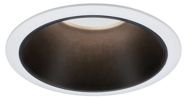 Paulmann 93402 Cole Coin, set bodovek v bílo-černé úpravě, 3x6W LED 2700K tříkrokové stmívání, prům. 8,8cm, IP44