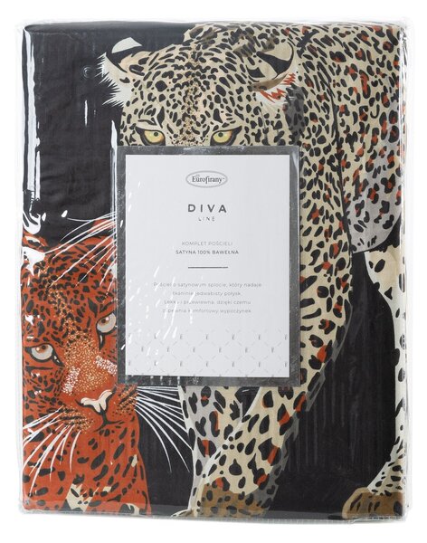 SATÉNOVÉ LOŽNÍ POVLEČENÍ DIVA16 200X220 CM 2 KS 70X80 CM VZOROVANÉ