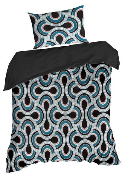 SATÉNOVÉ LOŽNÍ POVLEČENÍ DIVA17 200X220 CM 2 KS 70X80 CM VZOROVANÉ