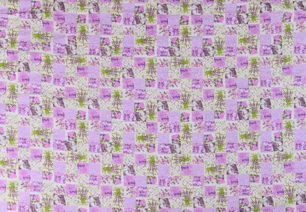 Bavlněné povlečení LEVANDULE fialové hotelová kapsa Rozměr povlečení: 70 x 90 cm | 140 x 200 cm