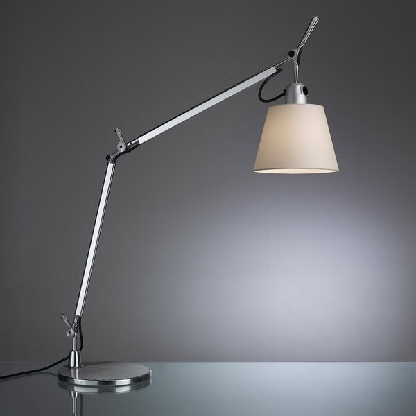 Artemide Designová stolní lampa Tolomeo Basculante, 1xE27 Barva: Pergamenový difuzor, Základna: Klip