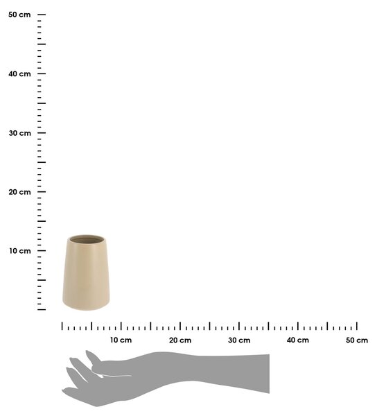 Koupelnový pohár Silipo, béžová, 400 ml