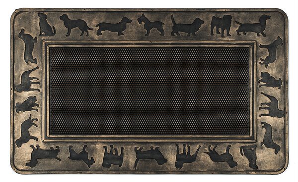 BO-MA Trading Venkovní rohožka Psi, 45 x 75 cm