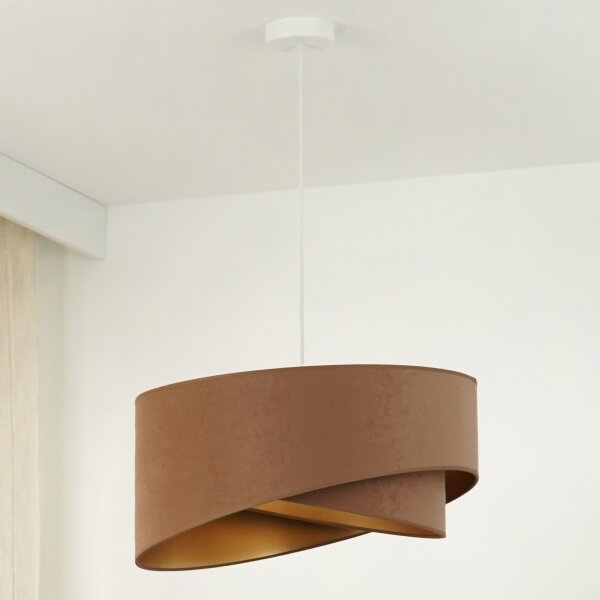 Brilagi - LED Lustr na lanku LYRA 1xE27/15W/230V hnědá/zlatá