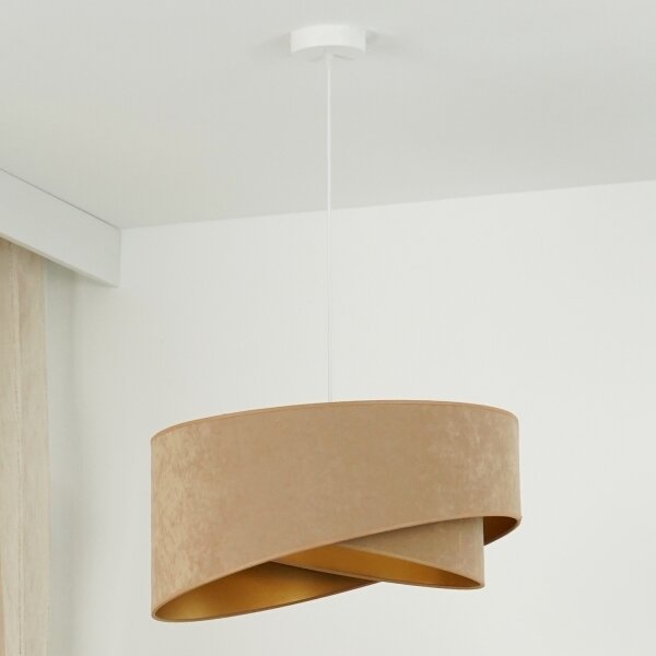 Brilagi - LED Lustr na lanku LYRA 1xE27/15W/230V hnědá/zlatá