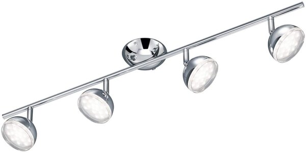 Trio Leuchten Trio Bolou, stropní spotové svítidlo, 4x3,8W LED 3000K, chrom, délka 75cm