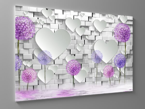 Liox Obraz květinová abstrakce Rozměr: 100 x 75 cm