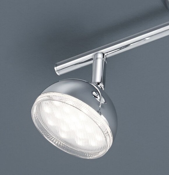 Trio Leuchten Trio Bolou, stropní spotové svítidlo, 2x3,8W LED 3000K, chrom, délka 33,5cm