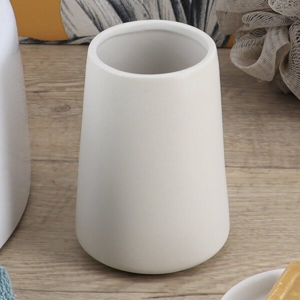 Koupelnový pohár Silipo, bílá, 400 ml