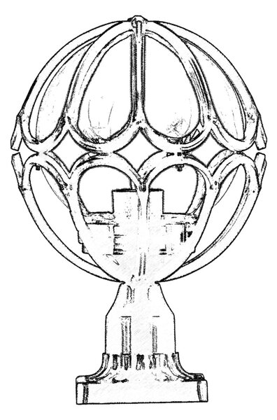 ASIR Venkovní lampa BSU-68081 černá