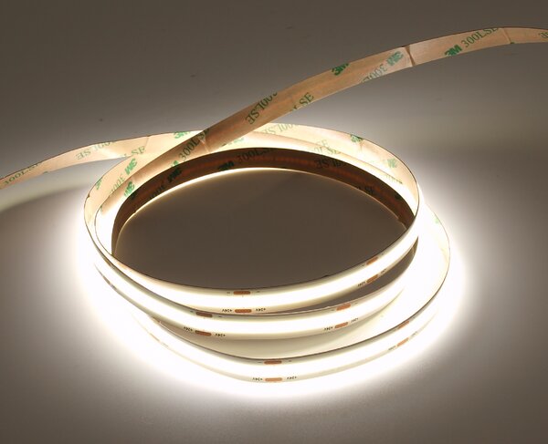 LED pásek COB, 6500K, Ra >90, 12W/m, 24VDC, 10mm, 480LED/m Délka: 1m
