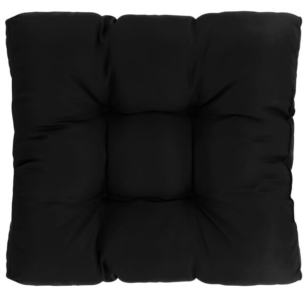 Zahradní poduška na sedák - textil - černá | 80x80x10 cm